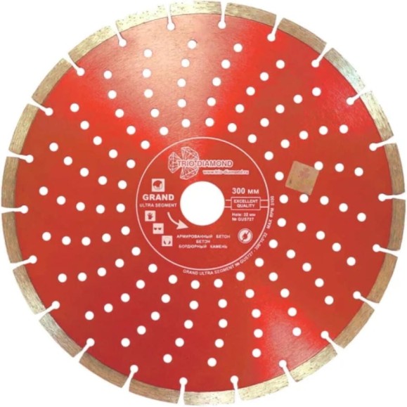 Диск алмазный отрезной TRIO-DIAMOND 300x32 Grand Ultra Segment GUS727 Диск алмазный отрезной TRIO-DIAMOND 300x32 Grand Ultra Segment GUS727