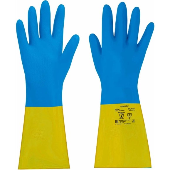 Перчатки RABBITEX неопрен ULTRA NEOPREN хим. устойчивые КЩС р-р 9-9,5 L (большой) , 701115