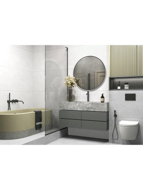 Керамогранит матовый Бетон Про / Beton PRO AlmaCeramica 600х1200, цвет белый GFU60120BTP00R