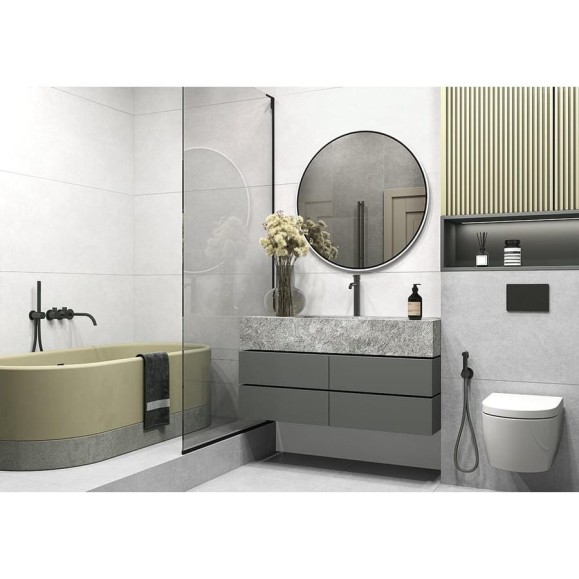 Керамогранит матовый Бетон Про / Beton PRO AlmaCeramica 600х1200, цвет белый GFU60120BTP00R