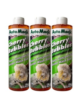 Автошампунь с вишневым ароматом AutoMagic CHERRY BUBBLES (USA) 473 мл, 3шт 36R_3
