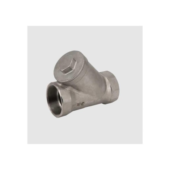 Обратный клапан муфтовый NEWKEY Y-тип, нержавеющая сталь AISI316 DN10 (3/8), (CF8M), PN64 NK-YC10/6