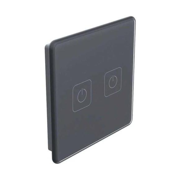 Панель управления двухкнопочная Rubetek PRO антрацит RL-3126/А