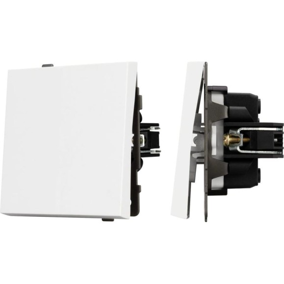 Механизм выключателя одноклавишный проходной Arlight SWT-TENDO-MKP1-PL-WH 1шт 054148