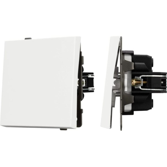 Механизм выключателя одноклавишный проходной Arlight SWT-TENDO-MKP1-SFPL-WH 1шт 054582