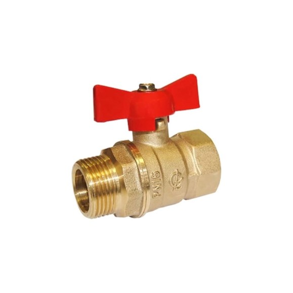 Кран шаровой ГАЛЛОП 1/2'' вн/нар бабочка 11б27п1 Стандарт 231 PN40 532610 Кран шаровой ГАЛЛОП 1/2'' вн/нар бабочка 11б27п1 Стандарт 231 PN40 532610