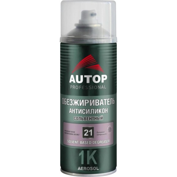 Обезжириватель-антисиликон AUTOP Professional сольвентный №21, аэрозоль 520 мл ATP-A07575 Обезжириватель-антисиликон AUTOP Professional сольвентный №21, аэрозоль 520 мл ATP-A07575