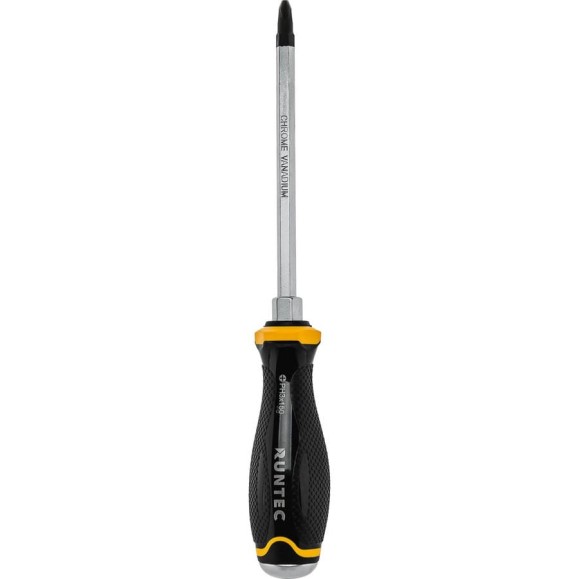 Отвертка RUNTEC PH3 x 150 мм, CrV, усиленная со сквозным стержнем RT-SD3PH3x150 Отвертка RUNTEC PH3 x 150 мм, CrV, усиленная со сквозным стержнем RT-SD3PH3x150