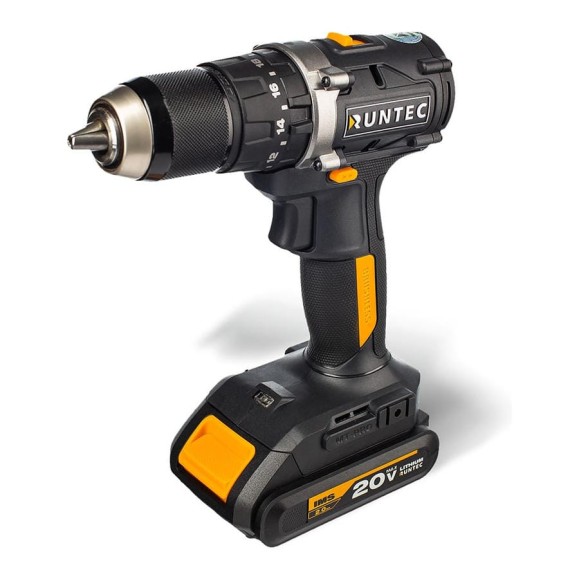 Дрель-шуруповерт ударная аккумуляторная RUNTEC PRO 13 мм, 20В, 2*2Ач, 55Нм RT-ID222