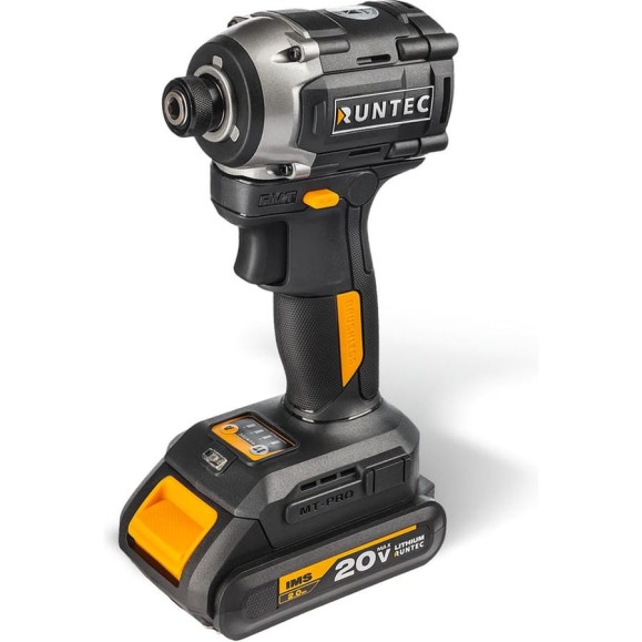 Винтоверт ударный аккумуляторный RUNTEC PRO 1/4, 20В, 2*2Ач, 230Нм RT-ED233