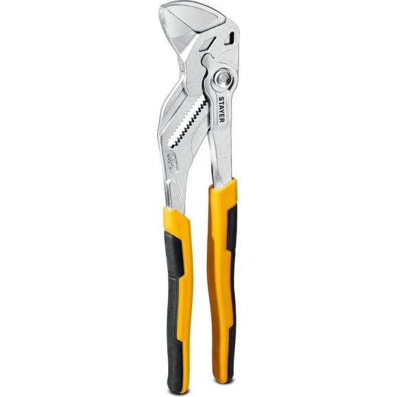 Захват STAYER, PlierWrench 180 мм, 40 мм, переставные клещи-гаечный ключ 22401