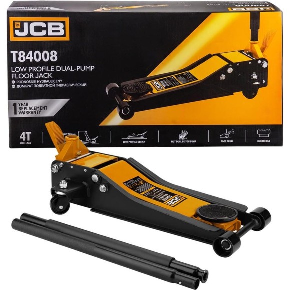 Домкрат подкатной гидравлический JCB 4т JCB-T84008(62994)