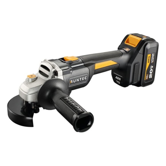 Шлифмашина RUNTEC PRO угловая, аккумуляторная, 125мм, 20В, 2*4Ач, 900Вт RT-AG900