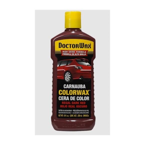 Цветной полироль с полифлоном DoctorWax Темно-красный DW8425s