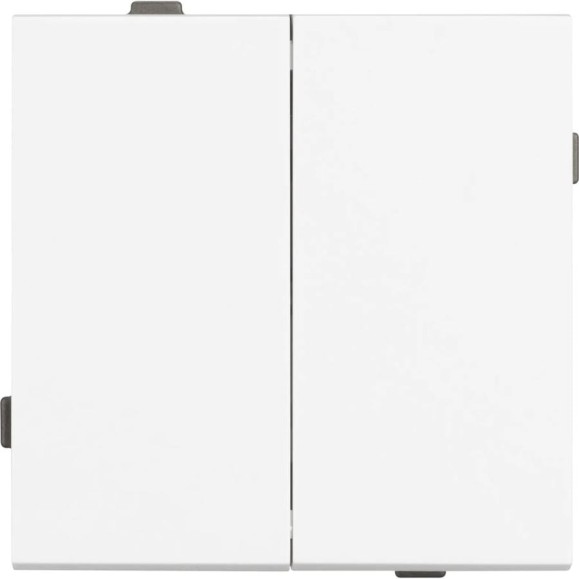 Механизм выключателя двухклавишный проходной Arlight SWT-TENDO-MKP2-PL-WH 1шт 054066