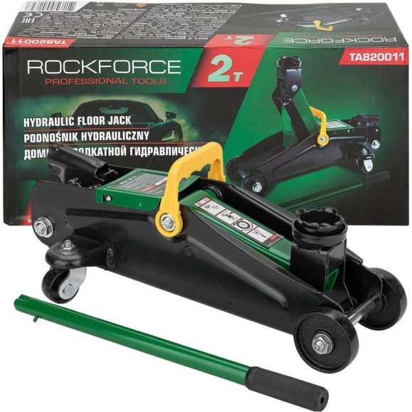 Домкрат Rockforce подкатной гидравлический 2т h min 135мм, h max 310мм RF-TA820011(48273)