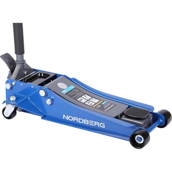 Домкрат подкатной NORDBERG 4 т, низкий подхват, педаль N32039 Домкрат подкатной NORDBERG 4 т, низкий подхват, педаль N32039