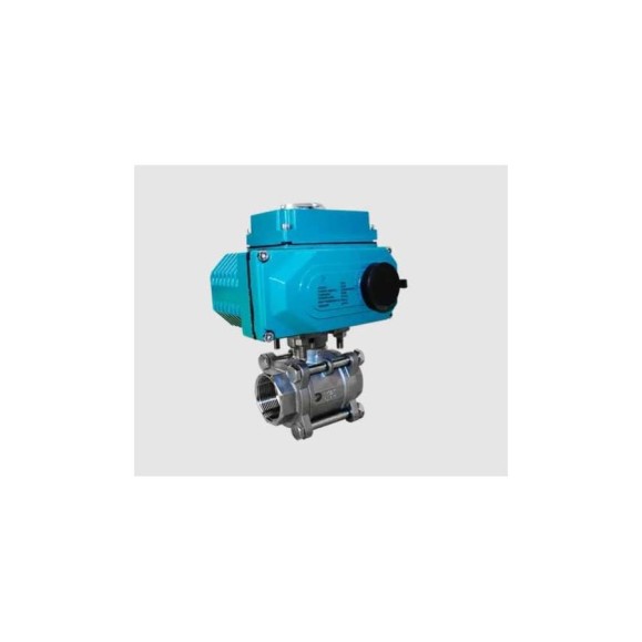 Кран шаровой муфтовый NEWKEY (3PC), AISI316 DN20 (3/4), с электроприводом DC 24V (C-03) NK-BMp20/6*PEAL30