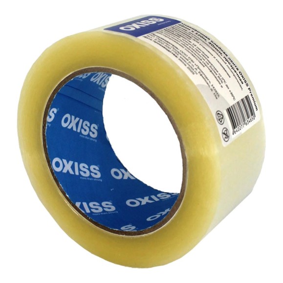 Упаковочная клейкая лента Oxiss Premium 48мм х 120м, 40мкм, прозрачная 4640277634650