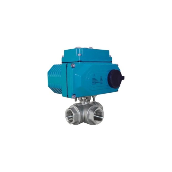 Кран шаровый трёхходовой NEWKEY T-тип, AISI304 DN50 (2), с электроприводом AC 220V (С-05) NK-BTt50/4*PEAH50 Кран шаровый трёхходовой NEWKEY T-тип, AISI304 DN50 (2), с электроприводом AC 220V (С-05) NK-BTt50/4*PEAH50