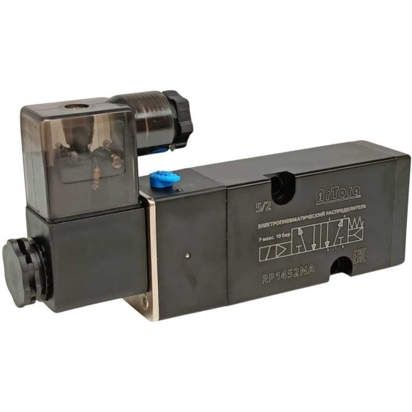 Пневматический распределитель 5/2 стандарт ArTorq Архимед NAMUR соленоидный, золотникового типа, G 1/4", RP1452NA.24DC