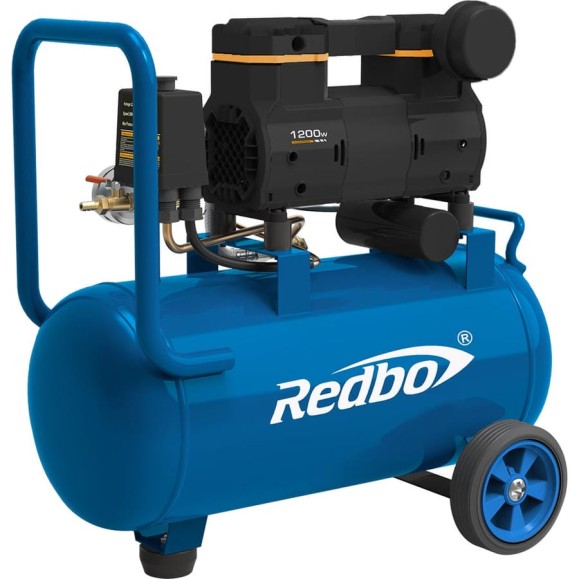 REDBO ACN-25/1200 Компрессор безмасляный (1.2кВт., 105л./мин., 25л., 2 цил.) REDBO ACN-25/1200 Компрессор безмасляный (1.2кВт., 105л./мин., 25л., 2 цил.)