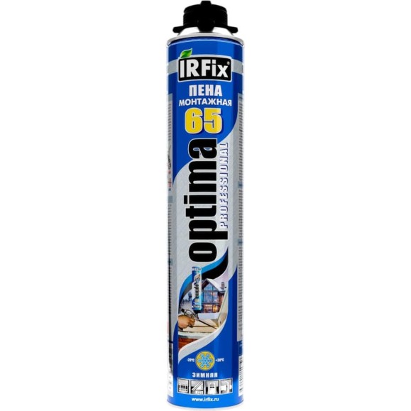 Профессиональная монтажная пена IRFIX OPTIMA 65 Зима (800 мл) 10022