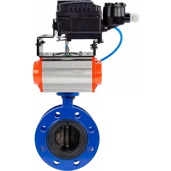 Затвор дисковый GGG40-304-EPDM-2W-F-R Ду250 Ру16 пневмопривод DA-210 и позиционером EPRP1-NU-0-08 DN.ru D050-56101