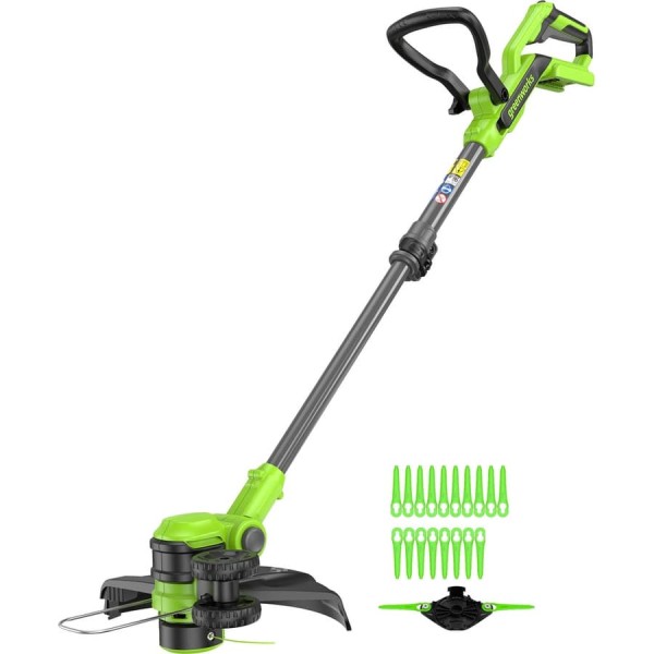 Триммер аккумуляторный Greenworks 40V, 33 см, с 1 АКБ 2Ач и ЗУ 2113507USB2