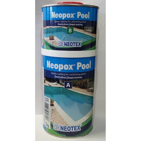 Эпоксидная 2К краска для бассейнов NEOTEX NEOPOX POOL A+B 5кг, белая, Ral 9003 15851000