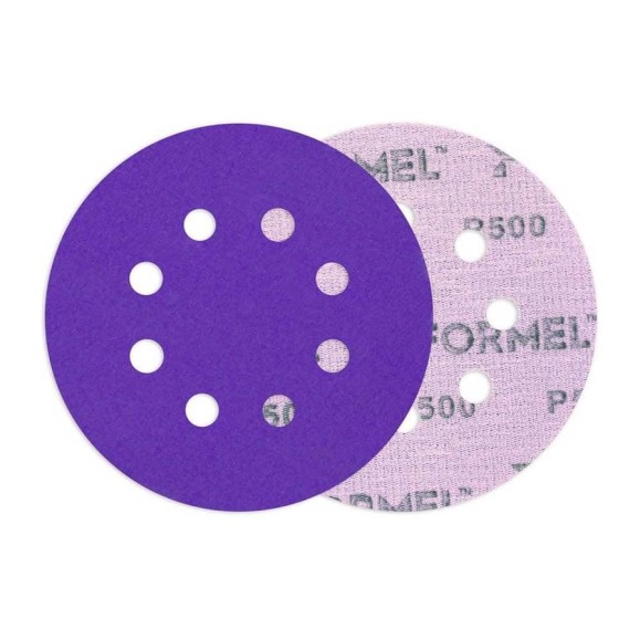 Диск CERAMIC PLUS FORMEL 125 мм, 8 отв., Р500 (упак 50 шт) 93823125500