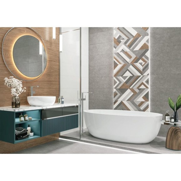 Плитка облицовочная Стерео / Stereo AlmaCeramica 300х900х8,5 1,35м2 (5 шт в уп) коричневый TWU3090STO40R