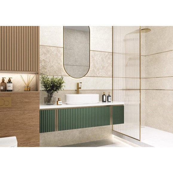 Плитка облицовочная Гарден / Garden AlmaCeramica 300х900х8,5 1,35м2 (5 шт в уп) белый TWU3090GAR04R