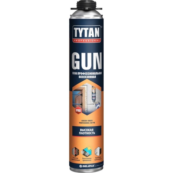 Пена монтажная TYTAN PROFESSIONAL GUN ПРОФИ, всесезонная, 750 мл (12/672) 279547