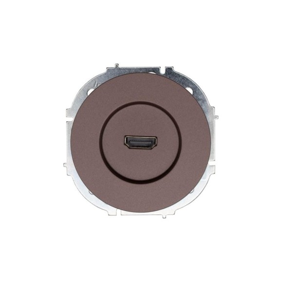 Розетка HDMI Lezard OSEN шоколад 743-7388-203