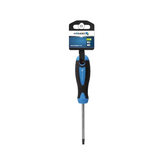 Отвертка HOEGERT TECHNIK TORX T27, 100 мм, сталь S2 HT1S057
