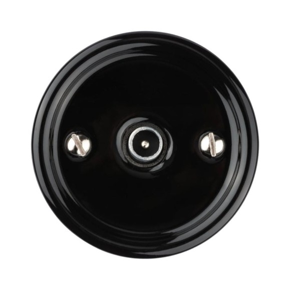 Оконечная TV розетка TDM ELECTRIC черная «Болонь» SQ1820-0253