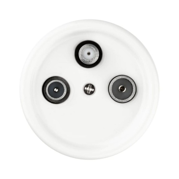 Проходная розетка TV+R+SAT TDM ELECTRIC белая «Болонь» SQ1820-0058