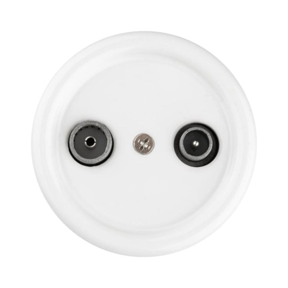Проходная розетка TV+R TDM ELECTRIC белая «Болонь» SQ1820-0056 Проходная розетка TV+R TDM ELECTRIC белая «Болонь» SQ1820-0056