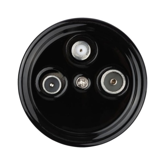 Проходная розетка TV+R+SAT TDM ELECTRIC черная «Болонь» SQ1820-0258