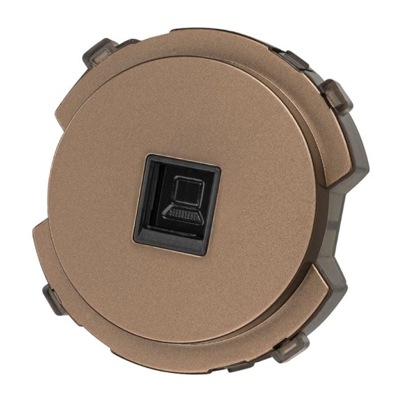 Розетка компьютерная TDM ELECTRIC RJ45 бронза, "байкал" SQ1819-0414