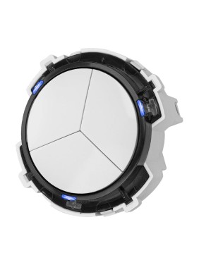3-клавишный проходной выключатель TDM ELECTRIC 16а 250в кнопочный механизм белый, "байкал" SQ1819-0027