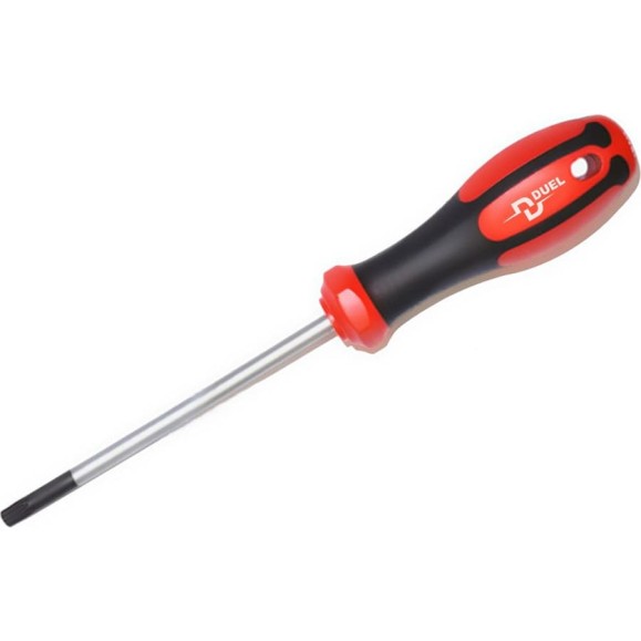 Отвёртка DUEL серии DuoTech torx с отверстием TR15 4x80мм, длина 165мм, DL19-015-080