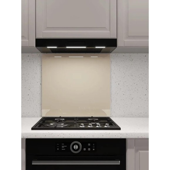 Защитный экран Normand 800х600х4 мм, RAL 1015, из закаленного стекла, на кухонный фартук, для плиты от брызг, 136-546 Защитный экран Normand 800х600х4 мм, RAL 1015, из закаленного стекла, на кухонный фартук, для плиты от брызг, 136-546