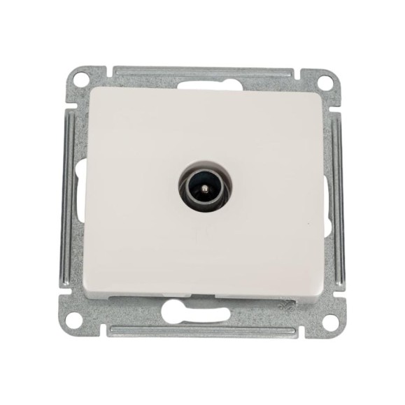 TV розетка Systeme Electric Glossa Молочная оконечная 1DB GSL000991