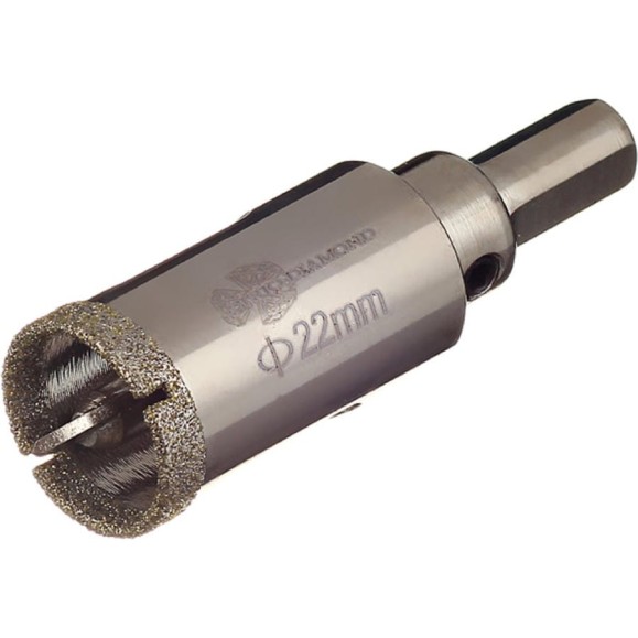 Коронка алмазная по керамике и кафелю с центрирующим сверлом TRIO-DIAMOND 22 мм 400022 Коронка алмазная по керамике и кафелю с центрирующим сверлом TRIO-DIAMOND 22 мм 400022