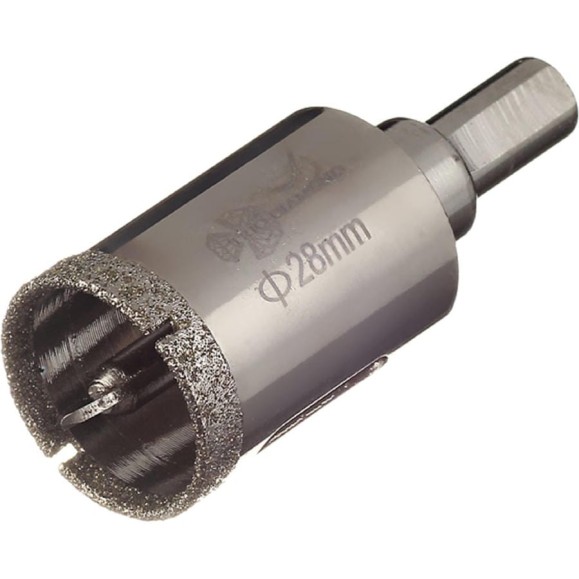 Коронка алмазная по керамике и кафелю с центрирующим сверлом TRIO-DIAMOND 28 мм 400028 Коронка алмазная по керамике и кафелю с центрирующим сверлом TRIO-DIAMOND 28 мм 400028