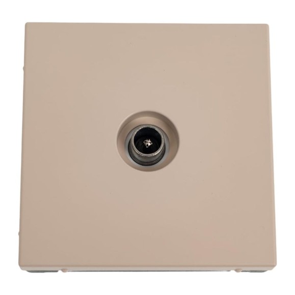 TV Розетка проходная Systeme Electric ArtGallery, 4DB, механизм, Песочный GAL001292