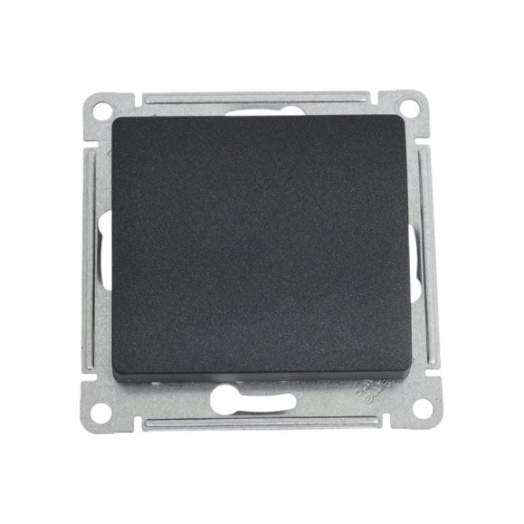 Нажимная кнопка Systeme Electric Glossa Антрацит сх.1, 10AX SE GSL000715