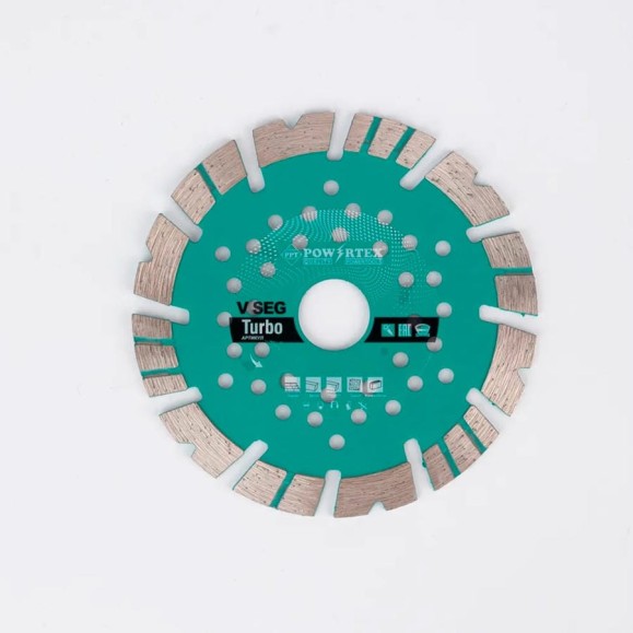 Диск алмазный Powertex для УШМ по бетону и камню 230х12х22.23 мм 3A2206